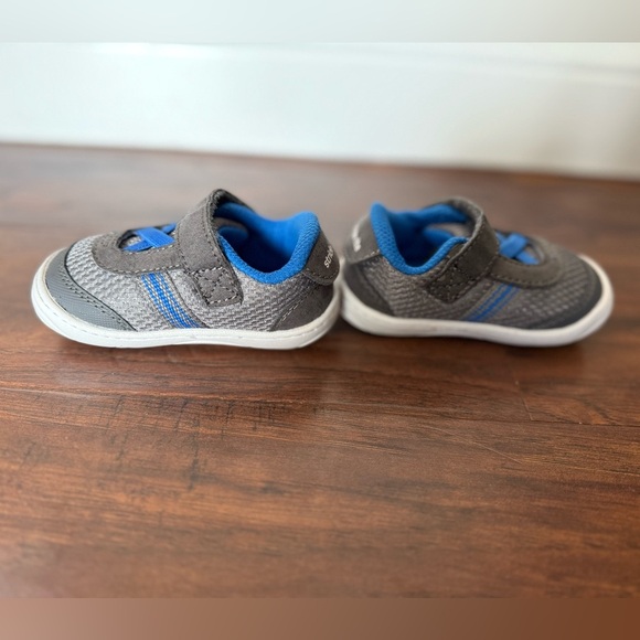 Stride Rite Kids Sr-Jackson Sneakers in Gray and Blue-Size 3 like new - Picture 11 of 12